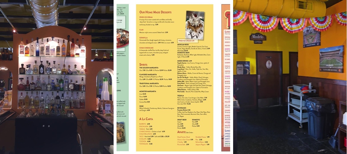 Fiesta Cancun Menu